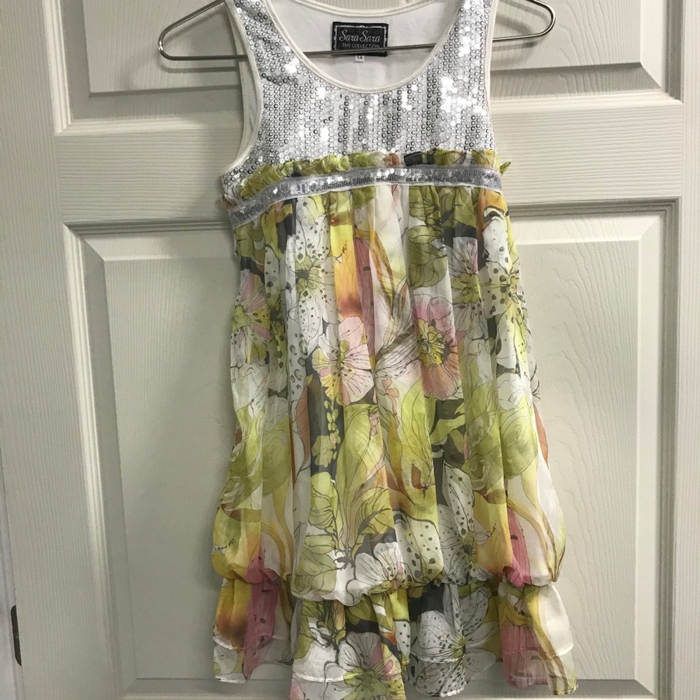 Sara Sara The Collection Floral Dress Size 14 EUC